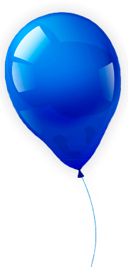 a blue ballon