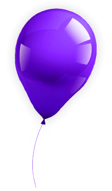 Violet color ballon