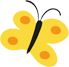 Yellow color butterfly